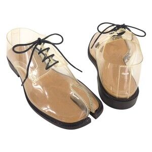 Maison Margiela Tabi PVC Lace Up Shoes US 5 EU 35 Womens Clear $990